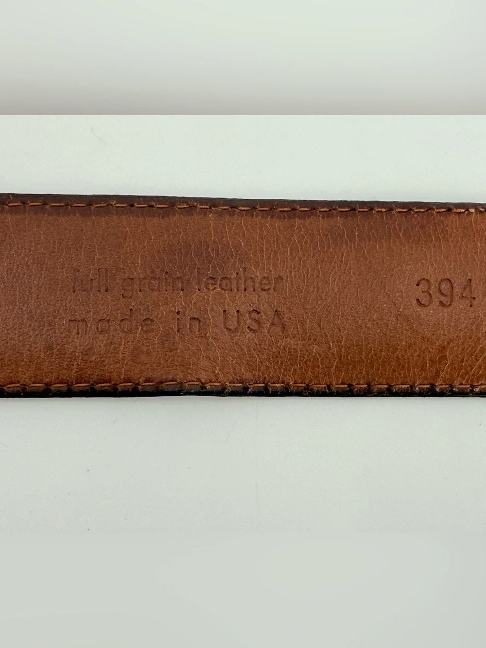 Bosca Wilson’s Leather Black Mens Vintage Belt 34 Pebbled Leather